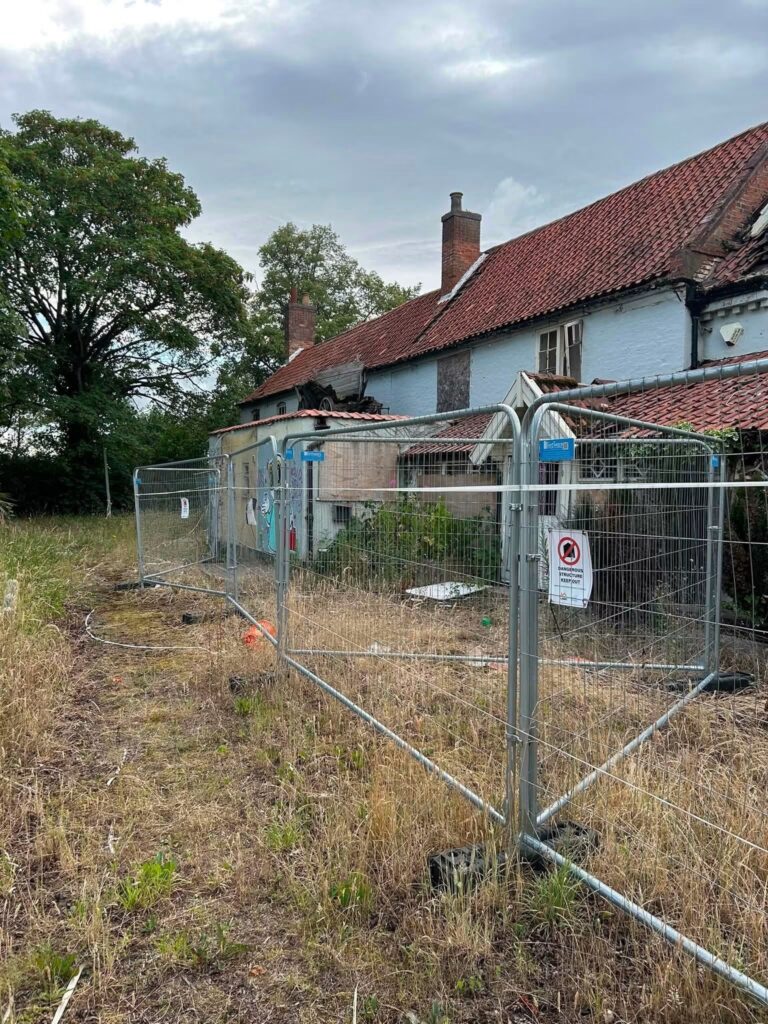 House demolition Humberside